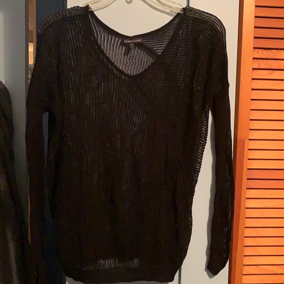 Eileen Fisher Tops - Eileen Fisher Sheer Mesh Long Sleeve Shirt S